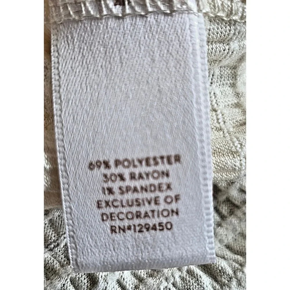 Lauren Conrad Cream Boho Smocked Ruffle Tank Top PXS Farmcore Prairie - Picture 5 of 6